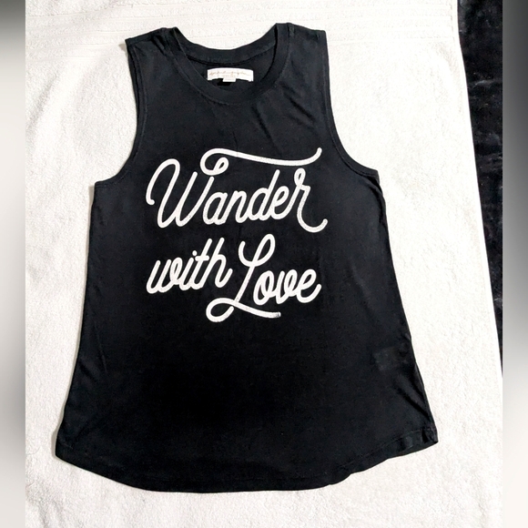 New Spiritual Gangster Wander With Love Muscle Tank XS - Picture 2 of 8